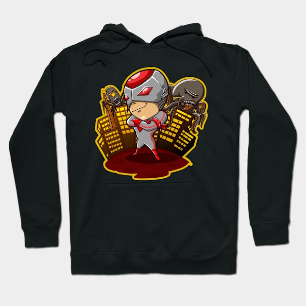 CUTE GLODO HERO IN THE CITY Hoodie by NSC.gd